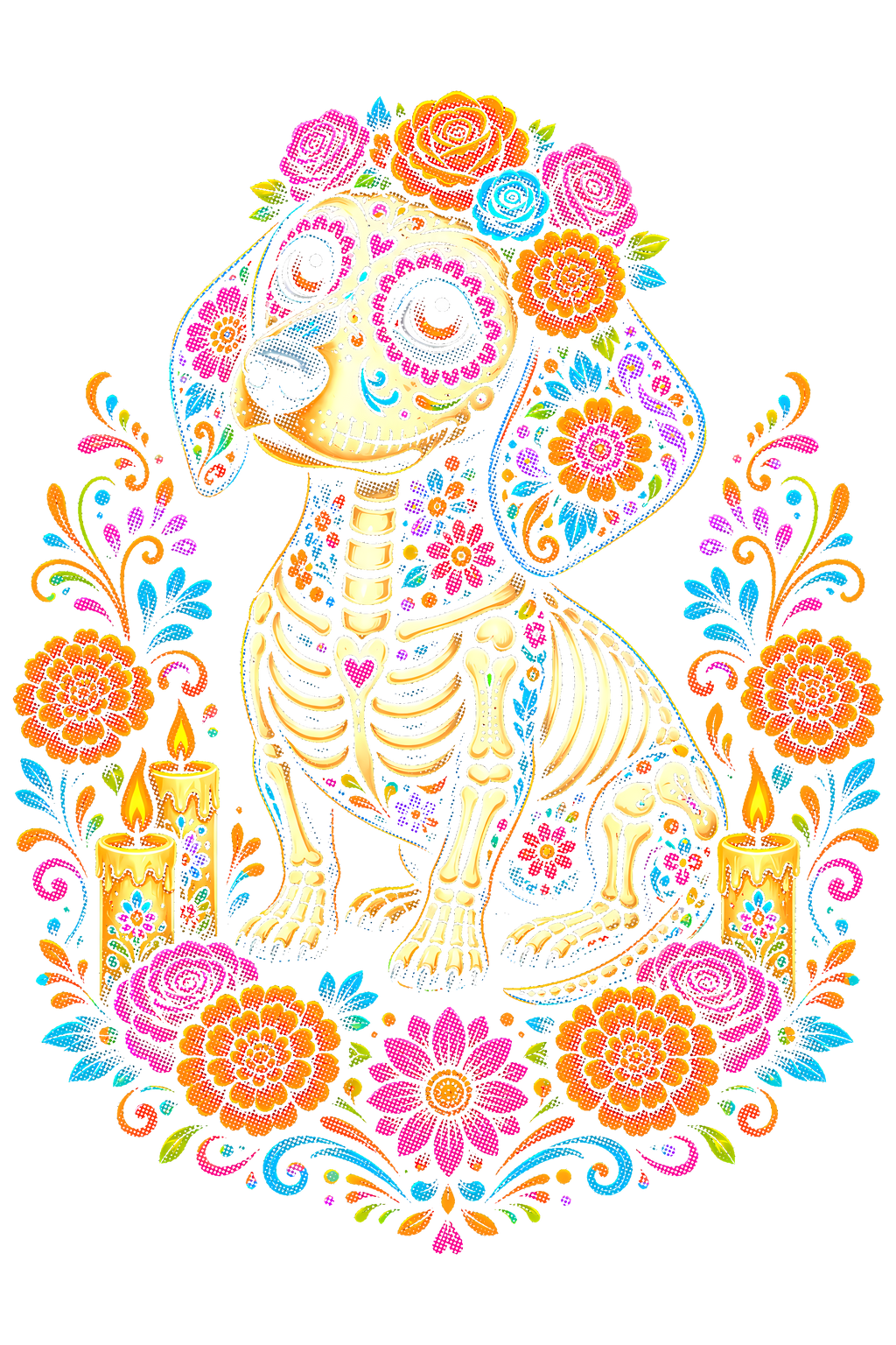 Day Of The Dead 043 shown on a black background