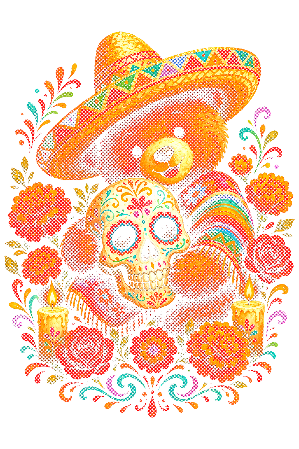 Day Of The Dead 046 shown on a black background