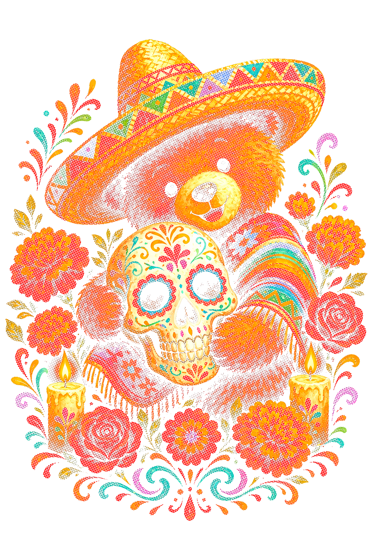 Day Of The Dead 046 shown on a black background