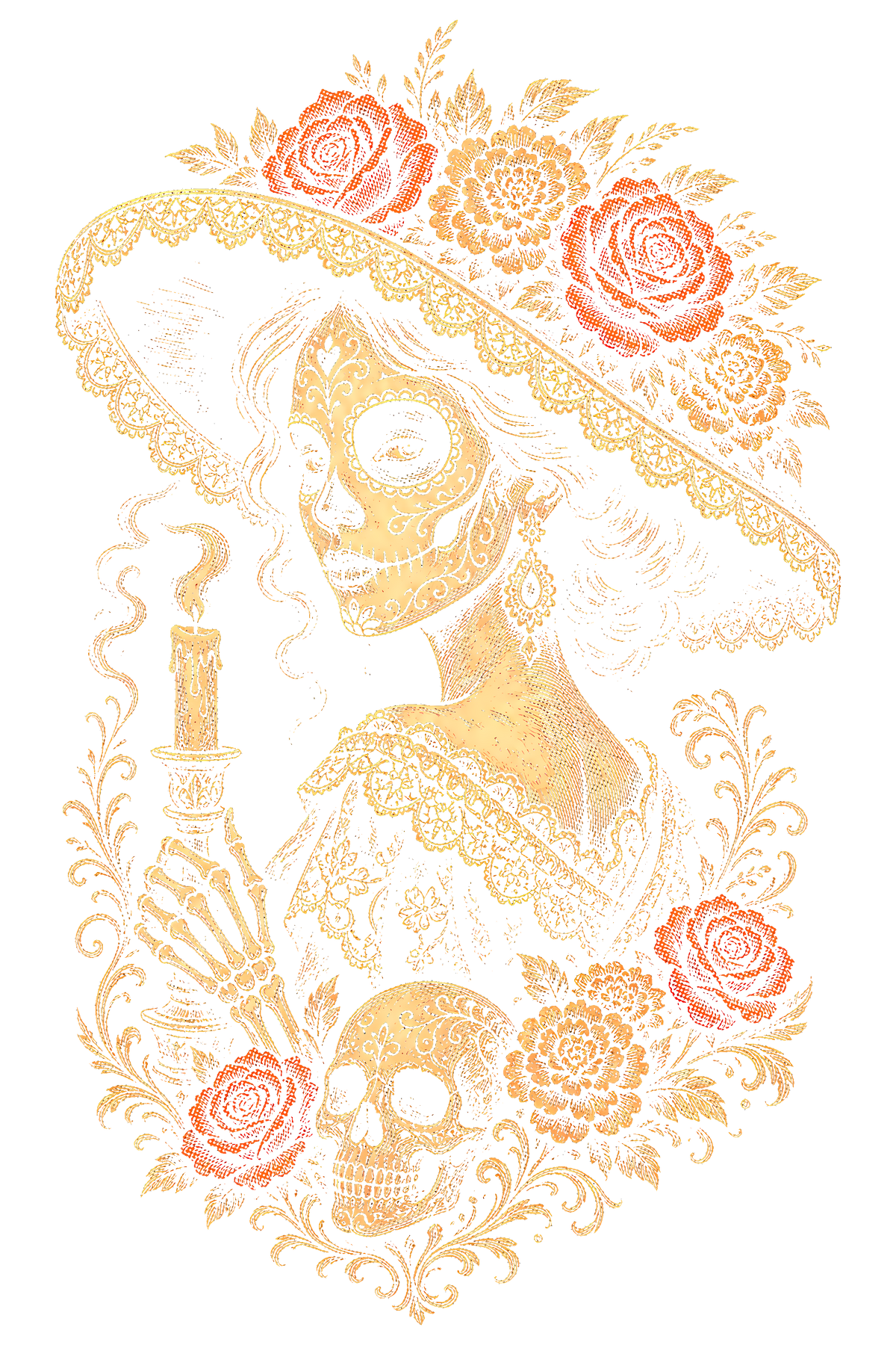 Day Of The Dead 047 shown on a black background