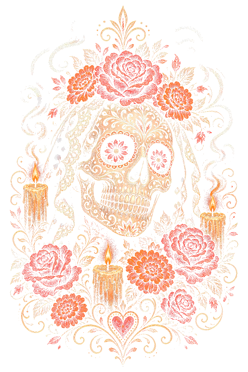 Day Of The Dead 050 shown on a black background