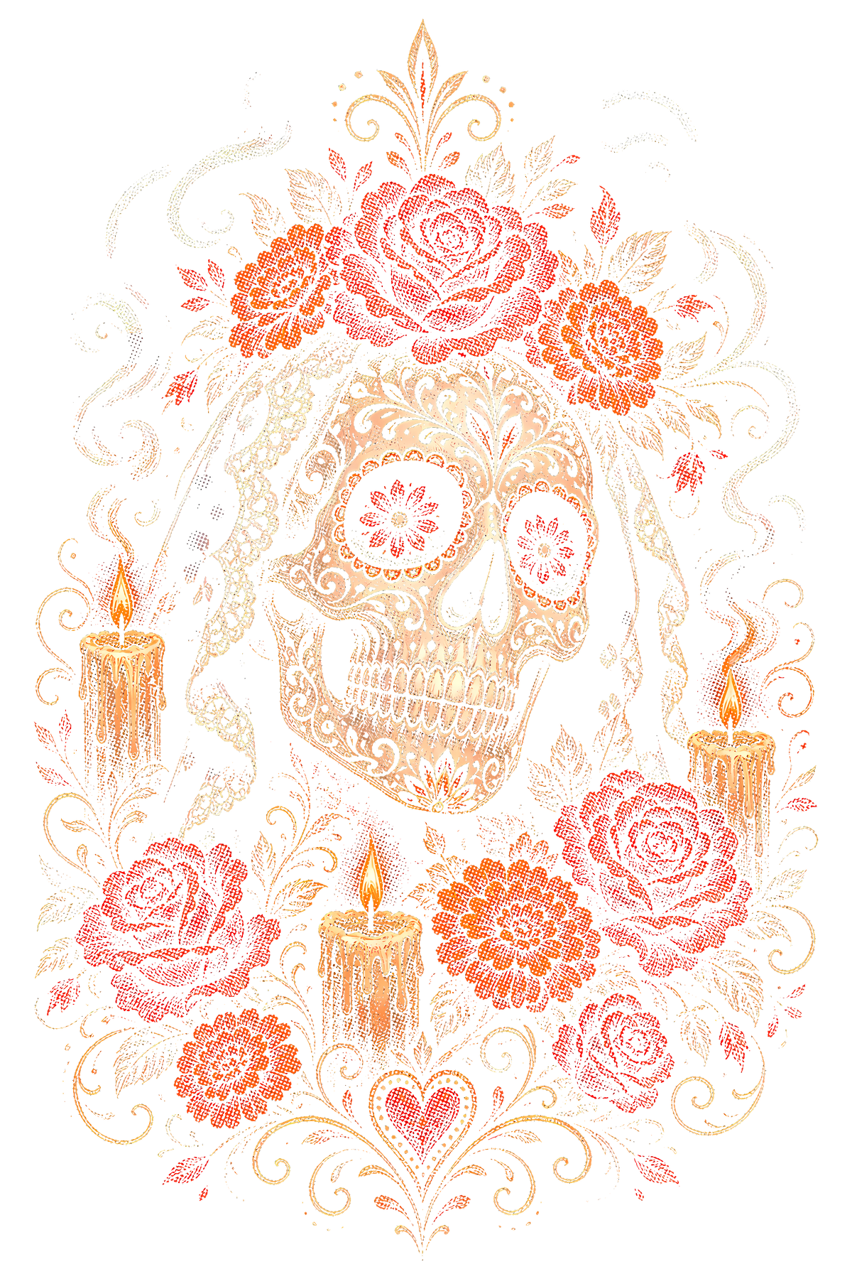 Day Of The Dead 050 shown on a black background