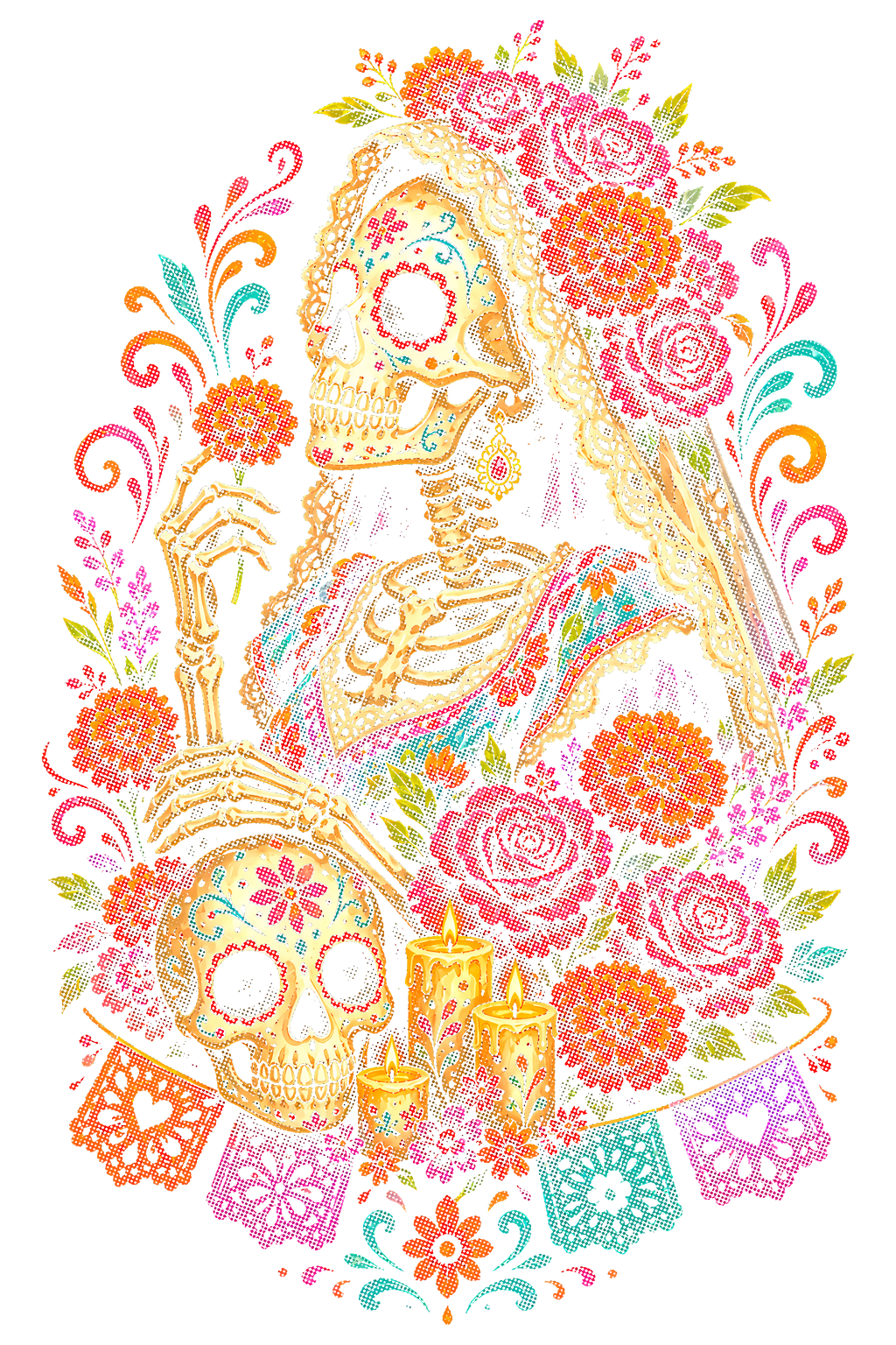 Day Of The Dead 052 shown on a black background