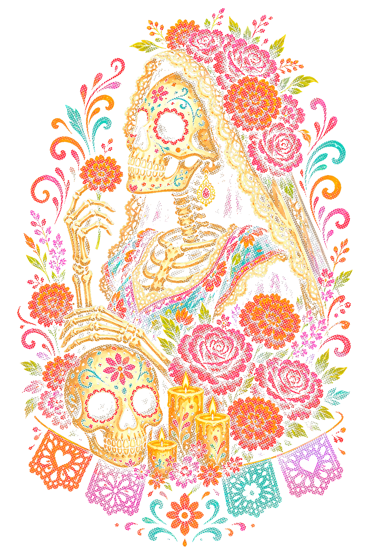 Day Of The Dead 052 shown on a black background