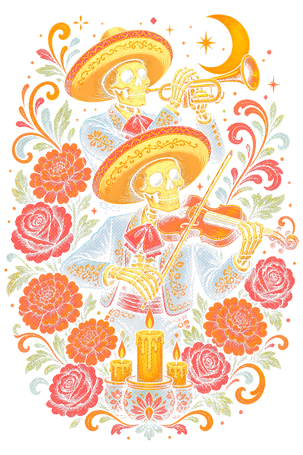 Day Of The Dead 055 shown on a black background