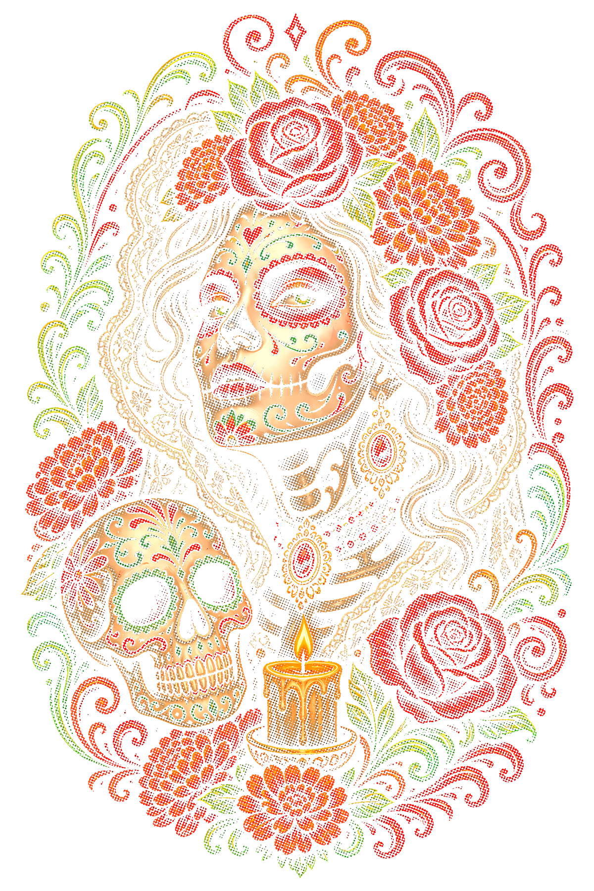 Day Of The Dead 056 shown on a black background