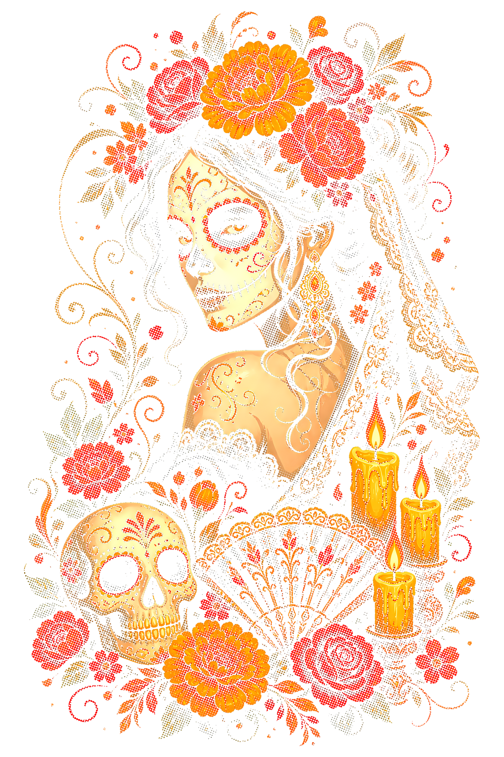 Day Of The Dead 057 shown on a black background