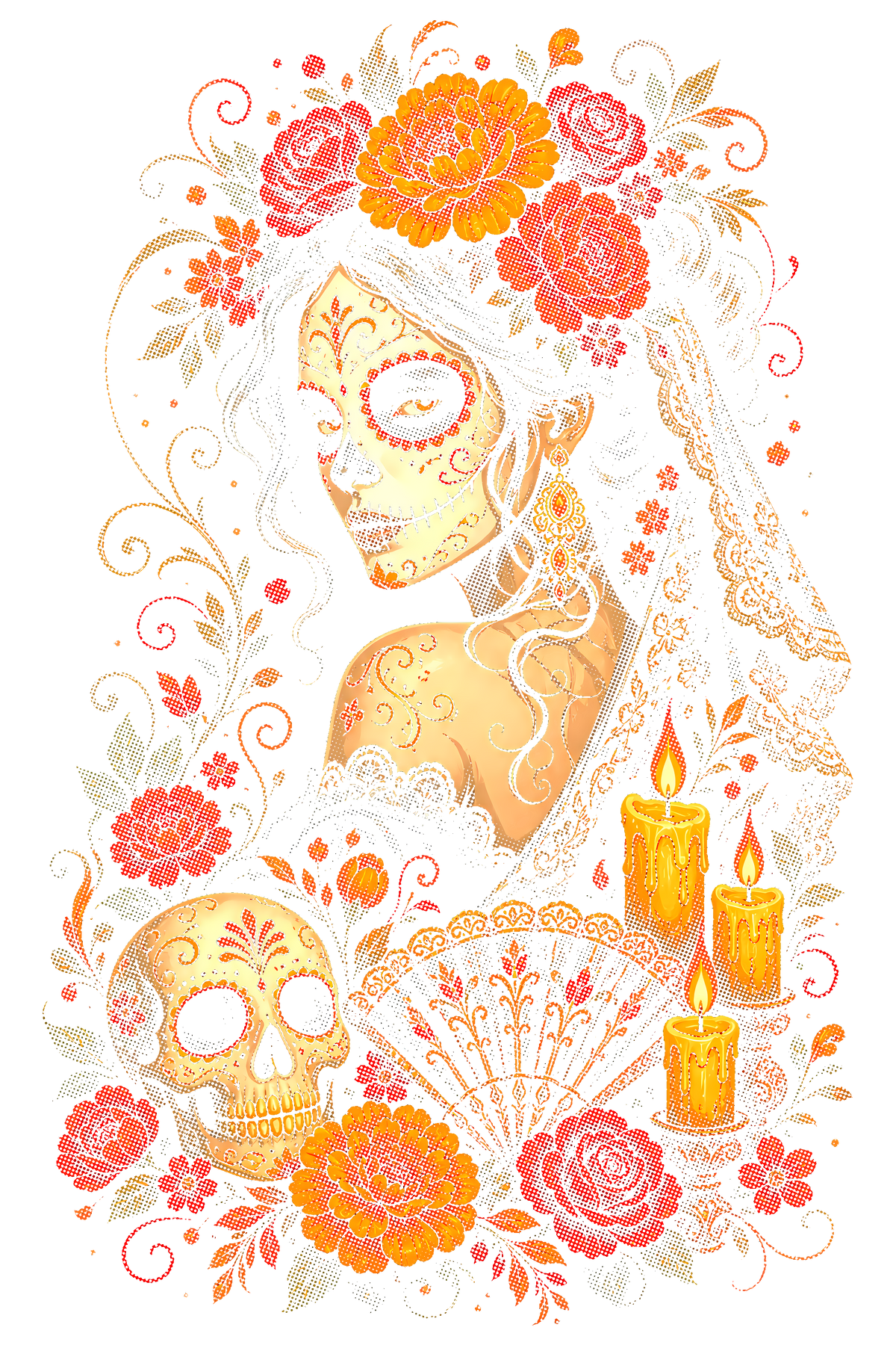Day Of The Dead 057 shown on a black background