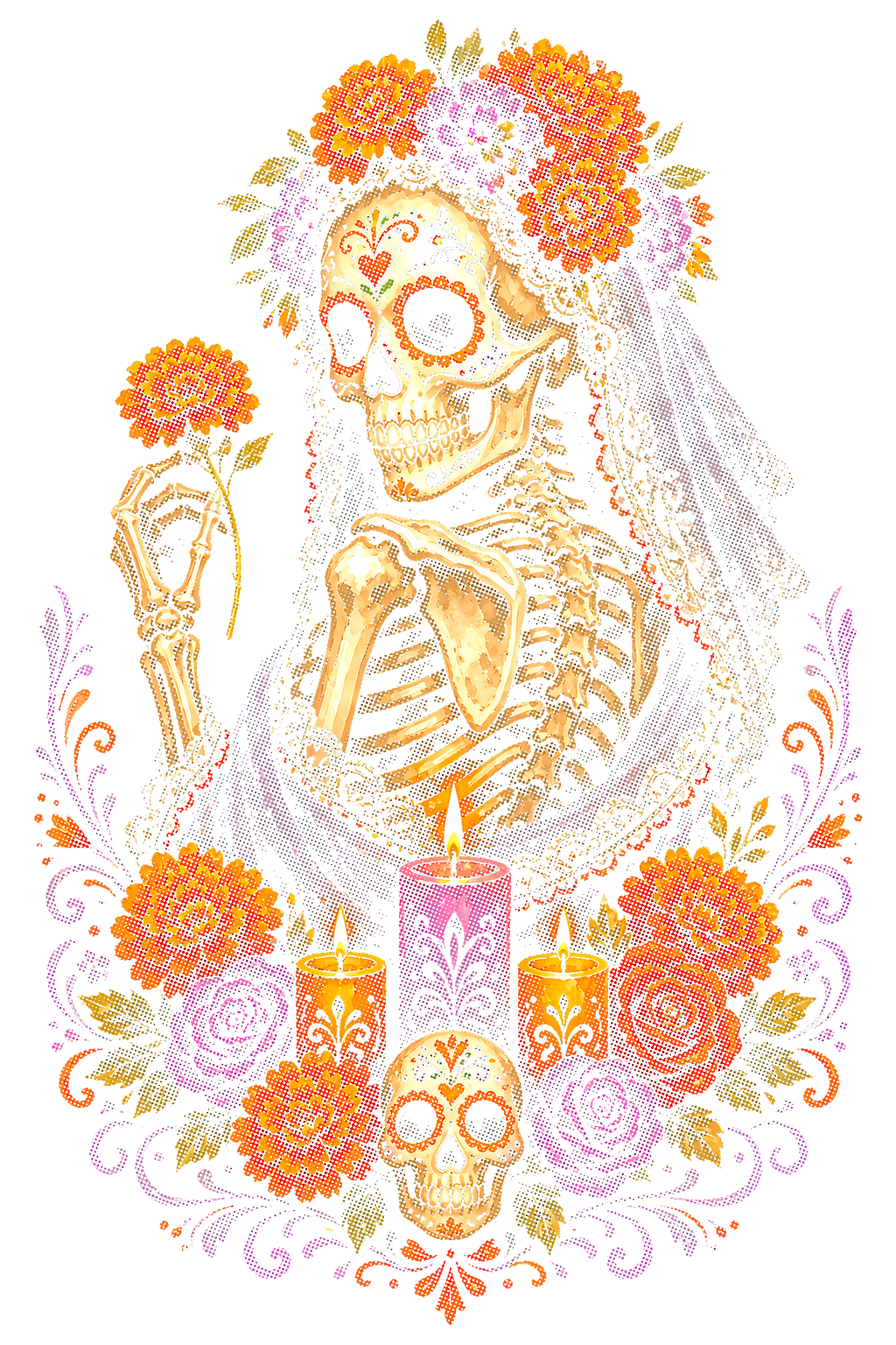 Day Of The Dead 058 shown on a black background