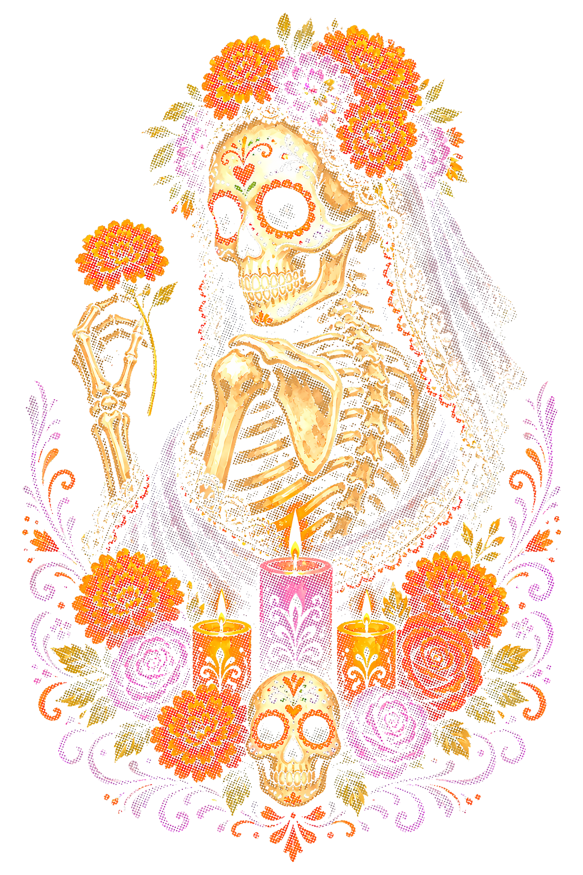 Day Of The Dead 058 shown on a black background