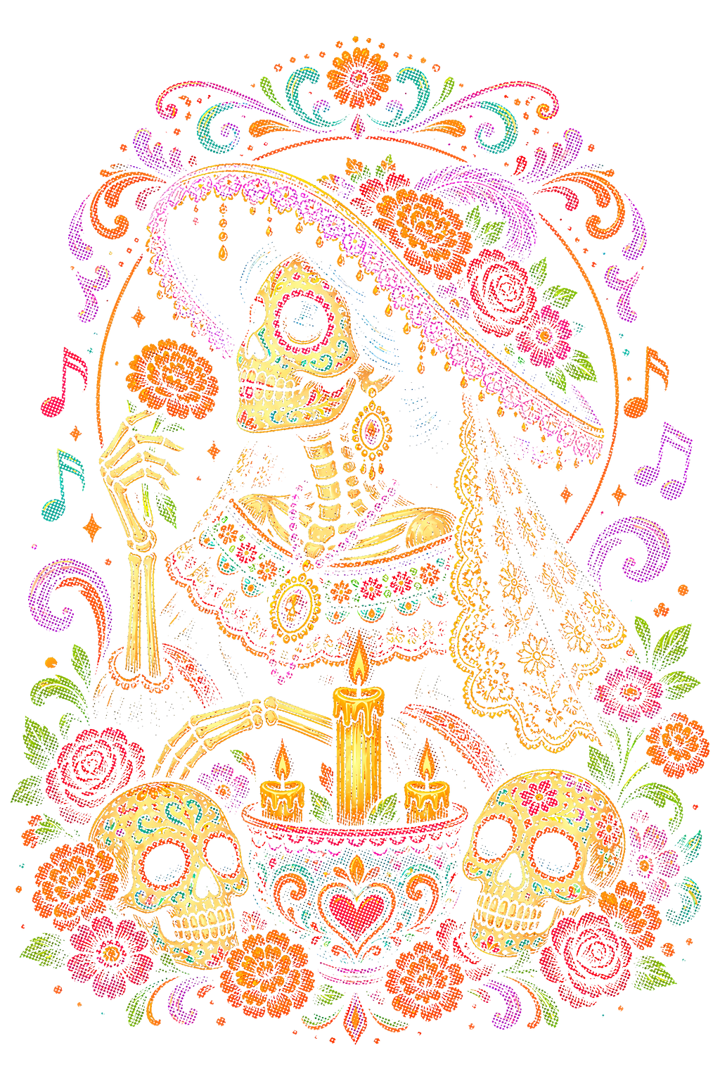 Day Of The Dead 059 shown on a black background