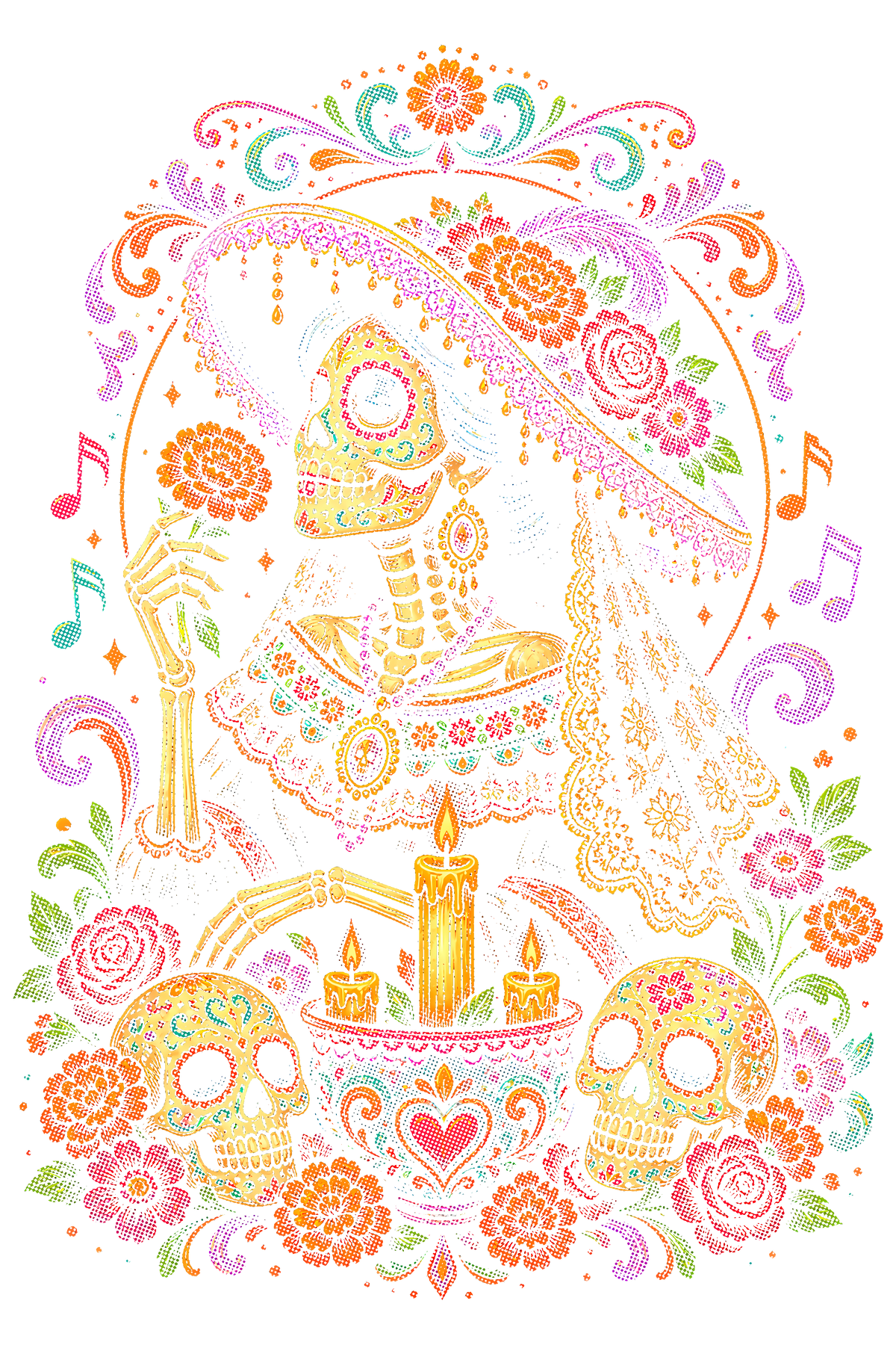 Day Of The Dead 059 shown on a black background