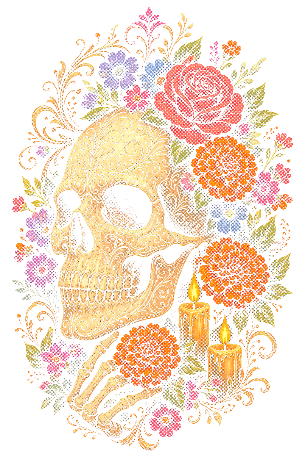 Day Of The Dead 060 shown on a black background