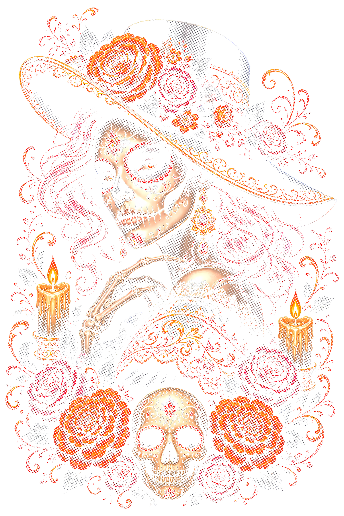 Day Of The Dead 061 shown on a black background