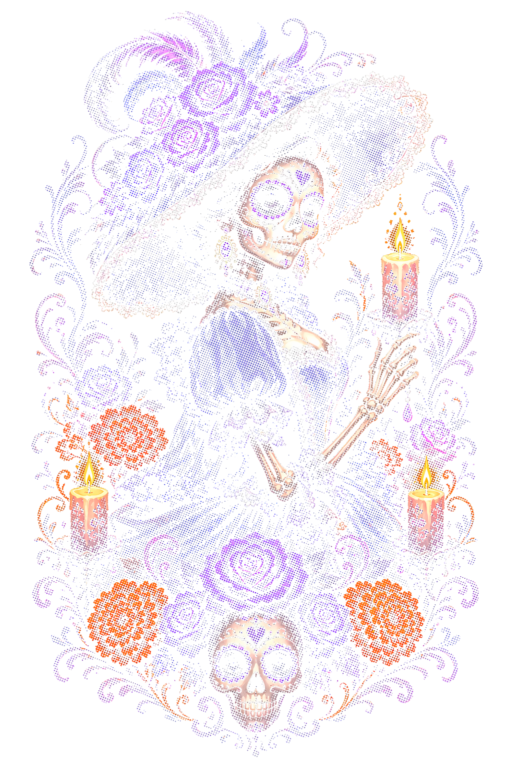 Day Of The Dead 062 shown on a black background
