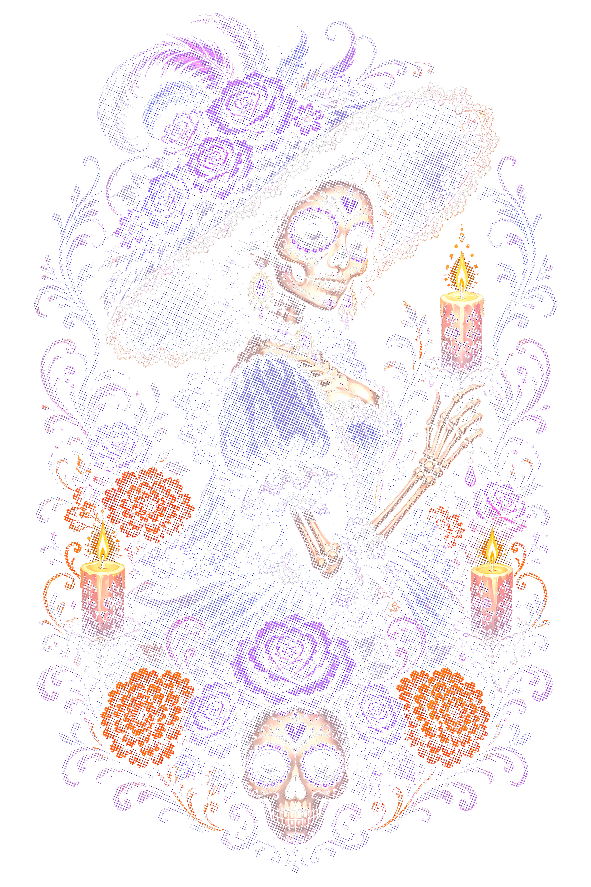 Day Of The Dead 062 shown on a black background