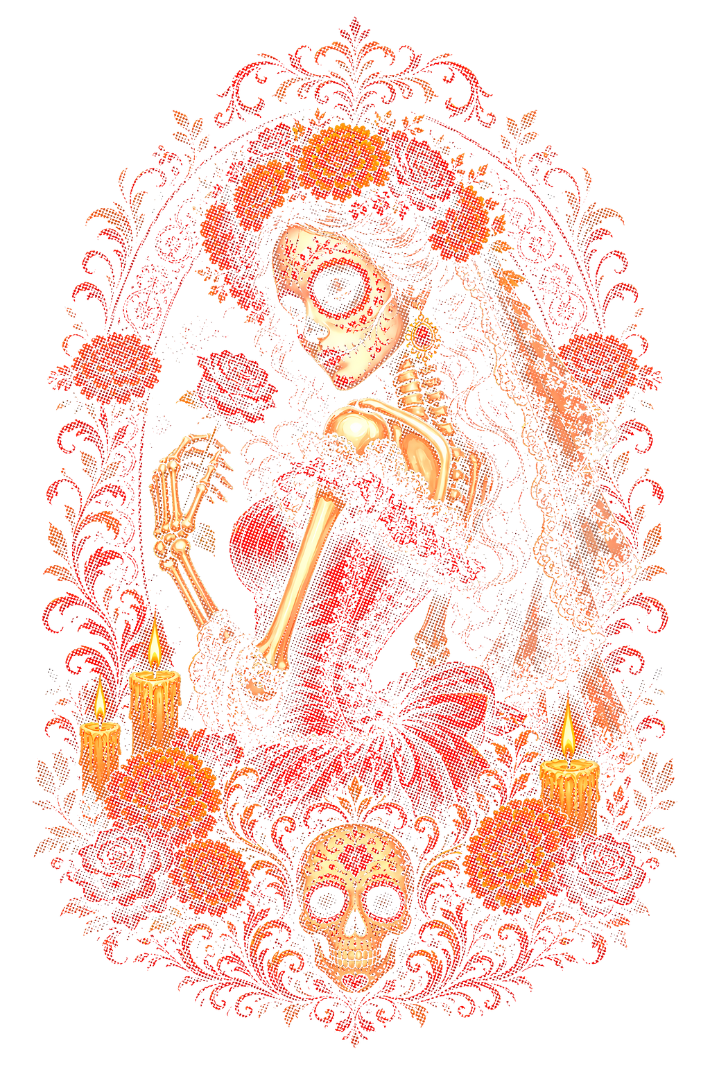 Day Of The Dead 064 shown on a black background