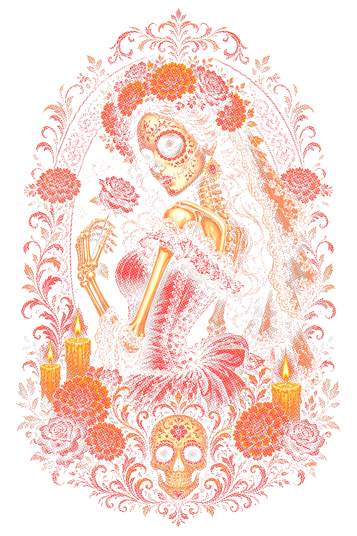 Day Of The Dead 064 shown on a black background