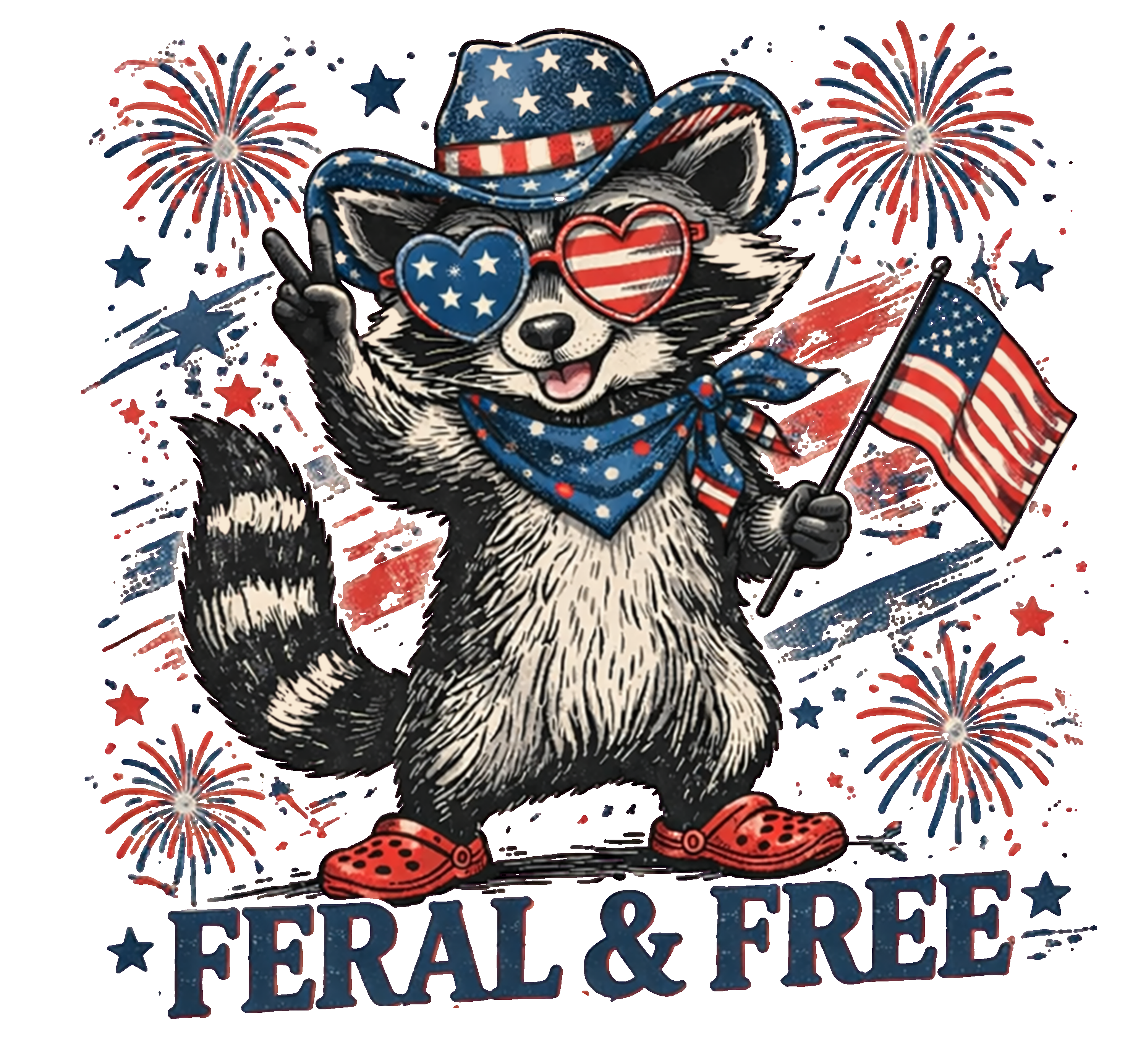 Feral & Free Raccoon