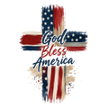 God Bless America Cross
