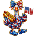 4th Of July Duck w/Hot Dog