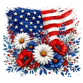 Flag & Flowers