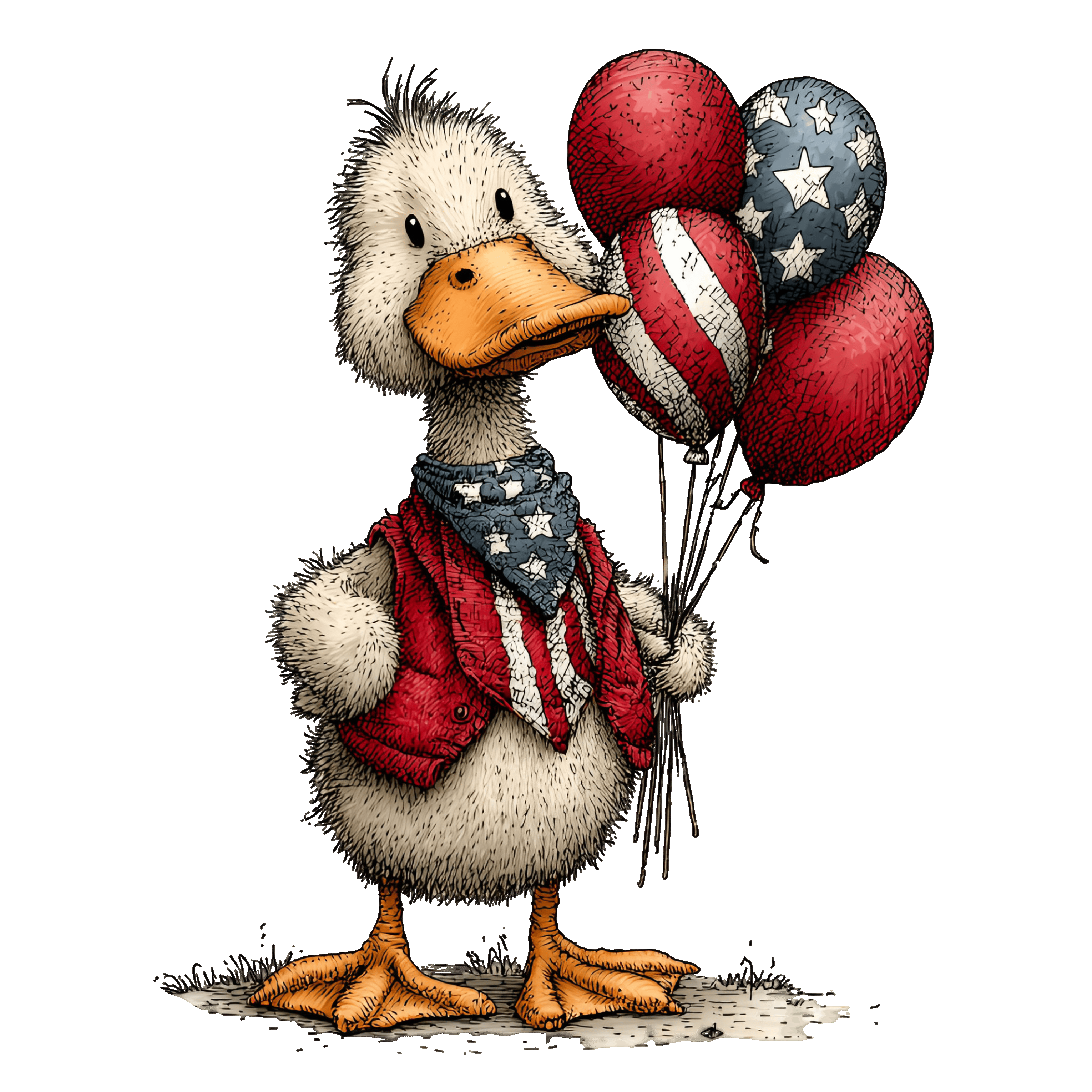 Whimsy Duck & Balloons