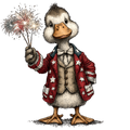 Whimsy Duck & Sparklers