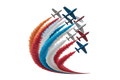 Red, White, Blue Planes