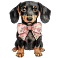 Dachshund w/Bow