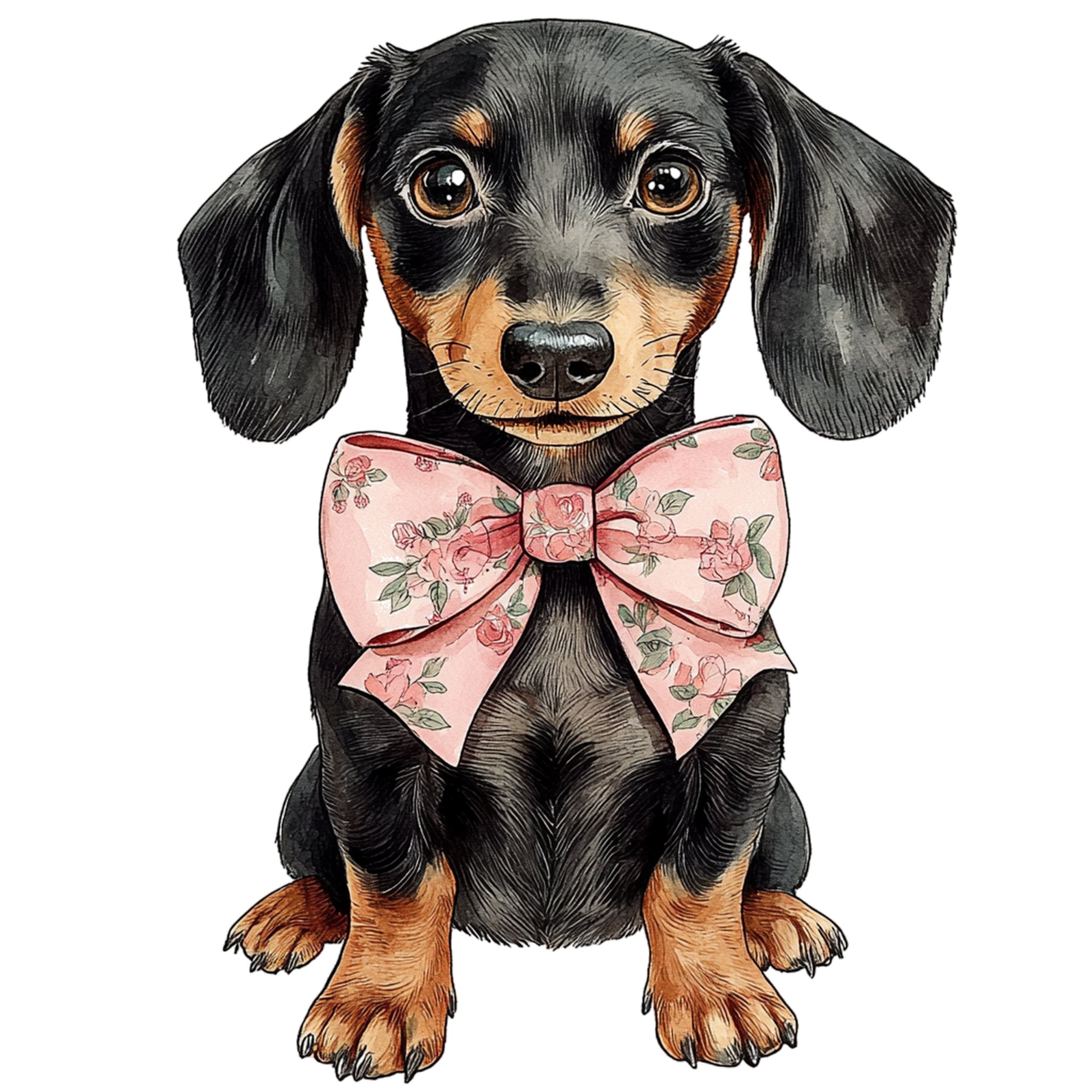 Dachshund w/Bow