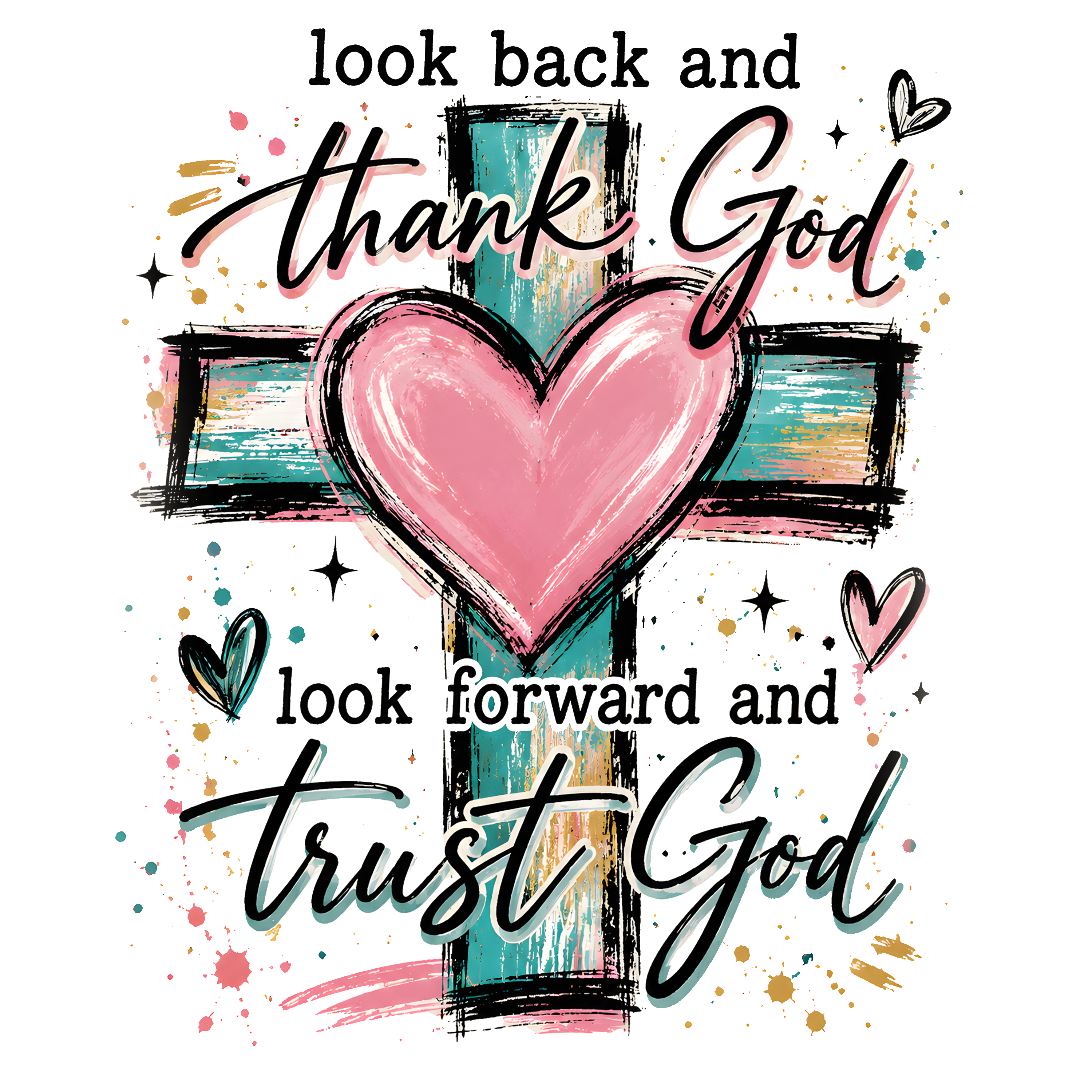 Trust God (Heart/Cross)