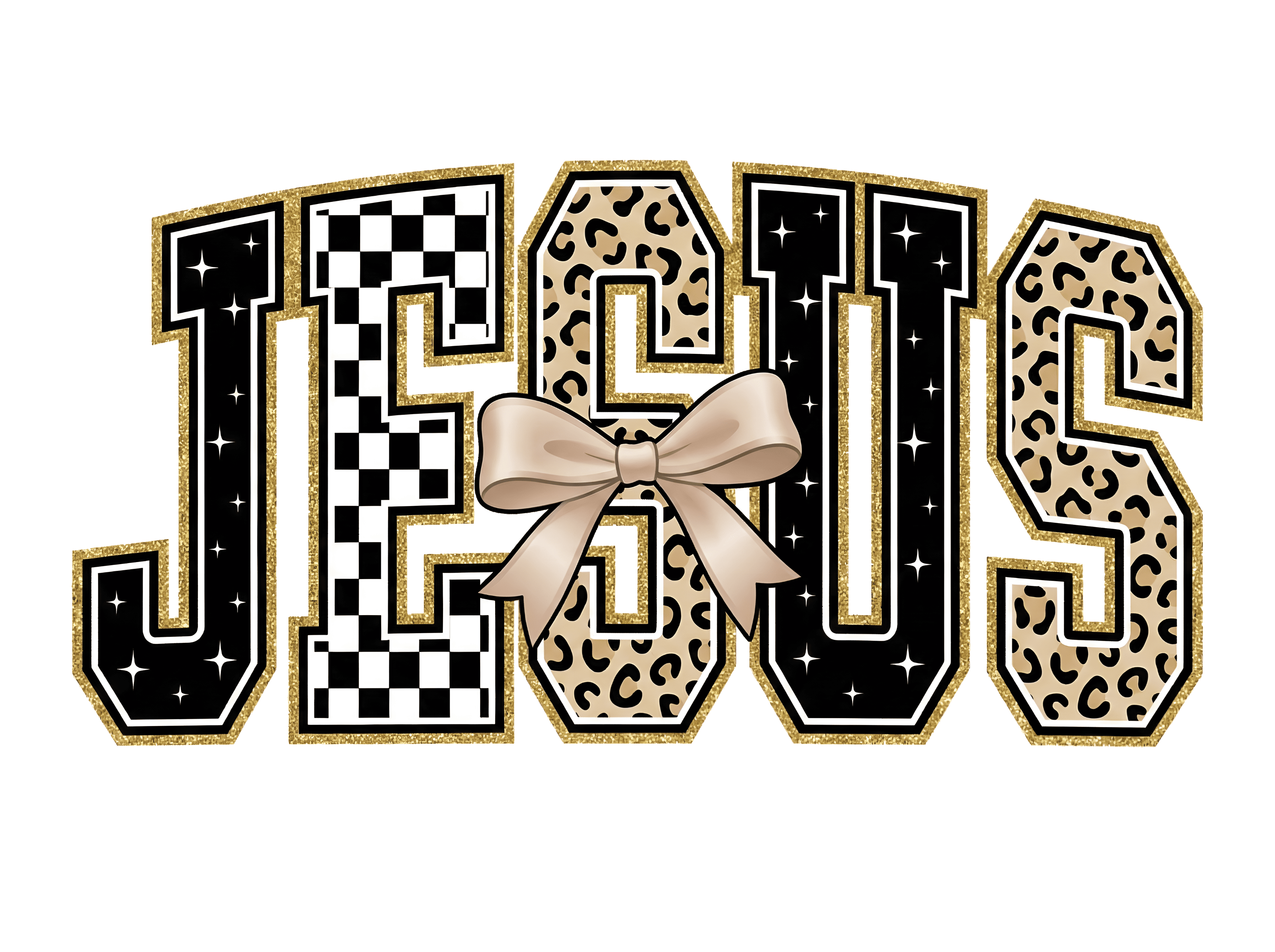 JESUS (w/beige bow)