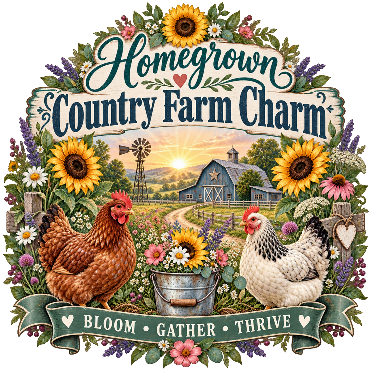 Homegrown Country Farm Charm