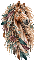 Boho Palomino Horse
