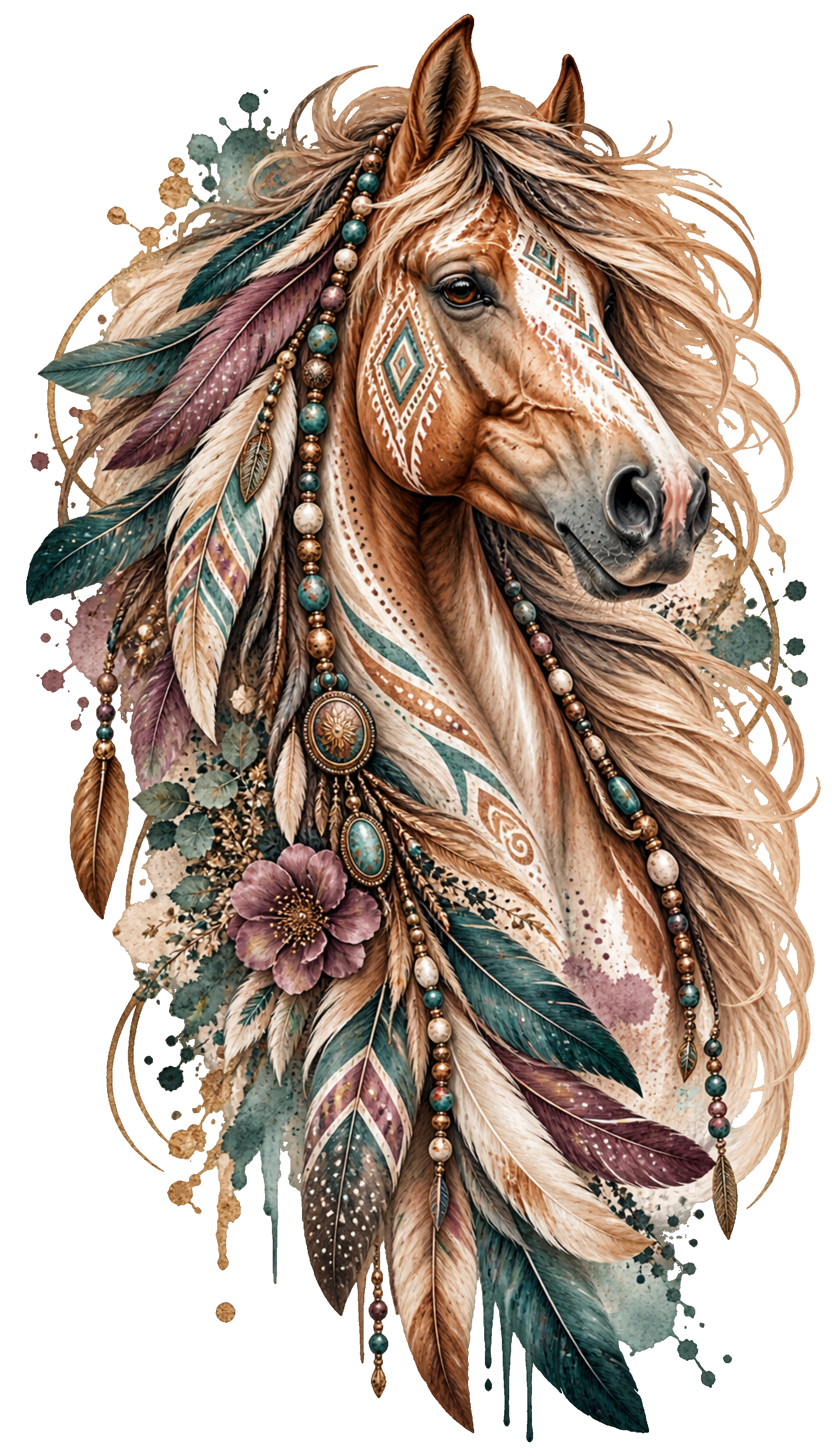 Boho Palomino Horse