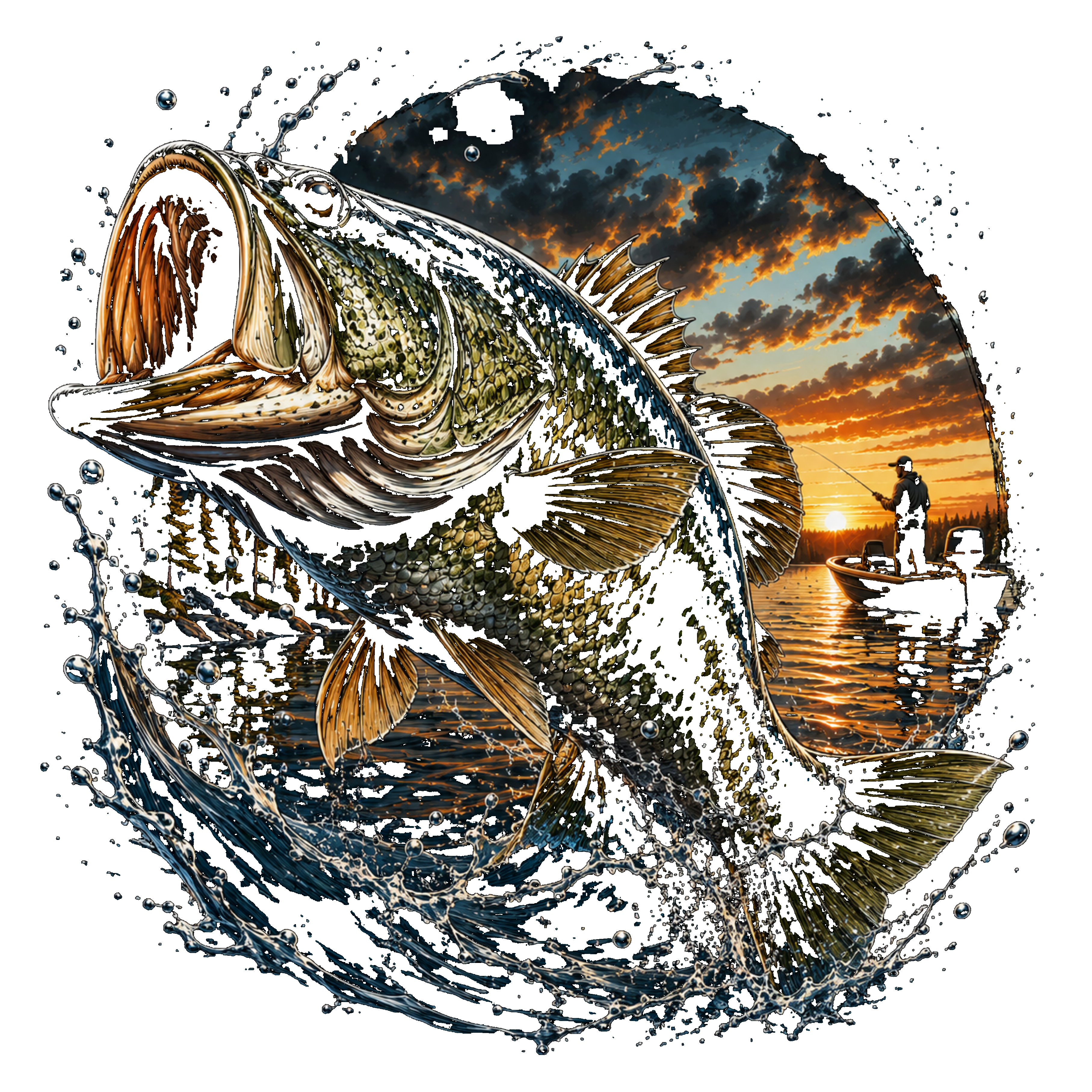 Bass Mural (Black Halftone)2