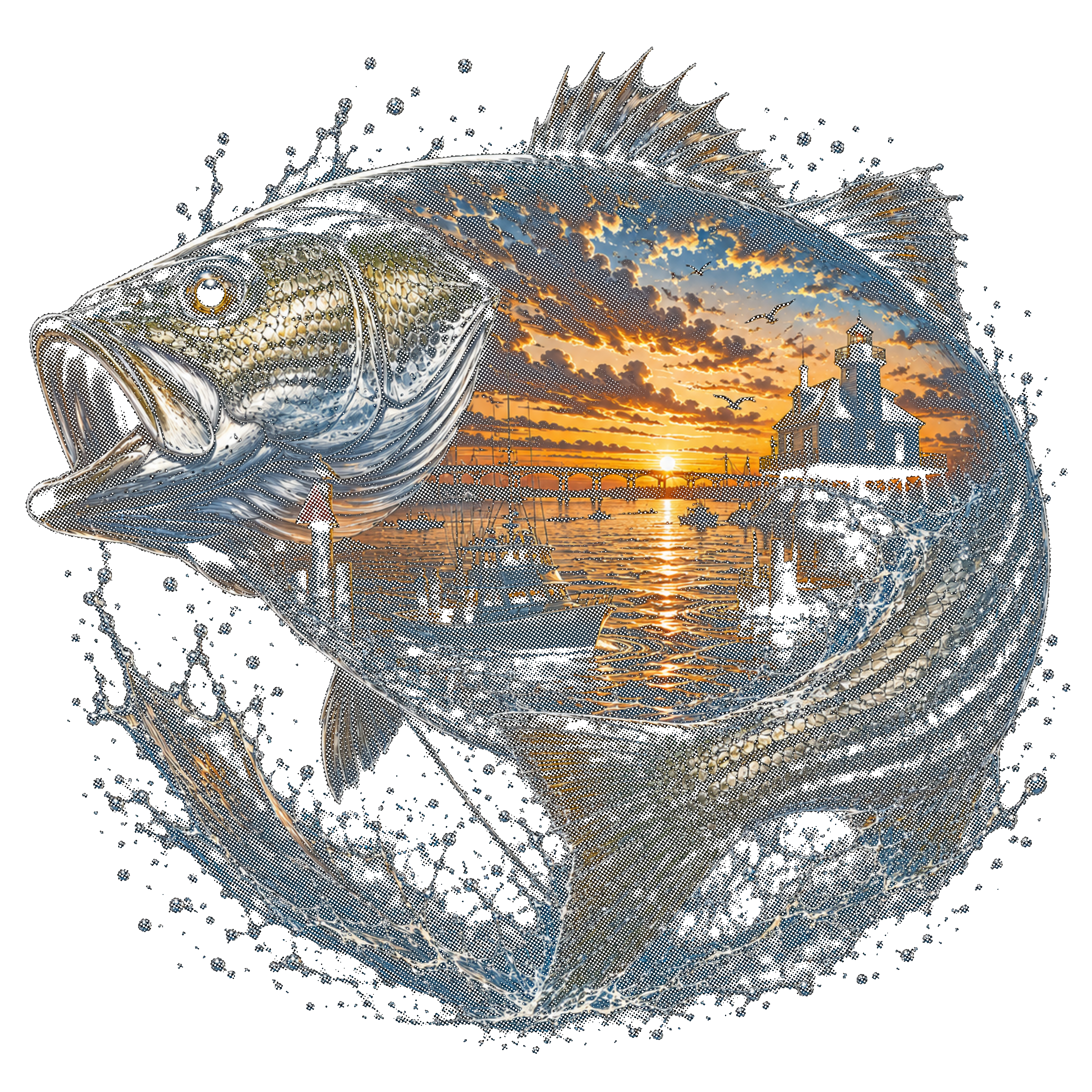 Bass Mural (Black Halftone)6