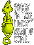Sorry I'm Late..I didnt want to come