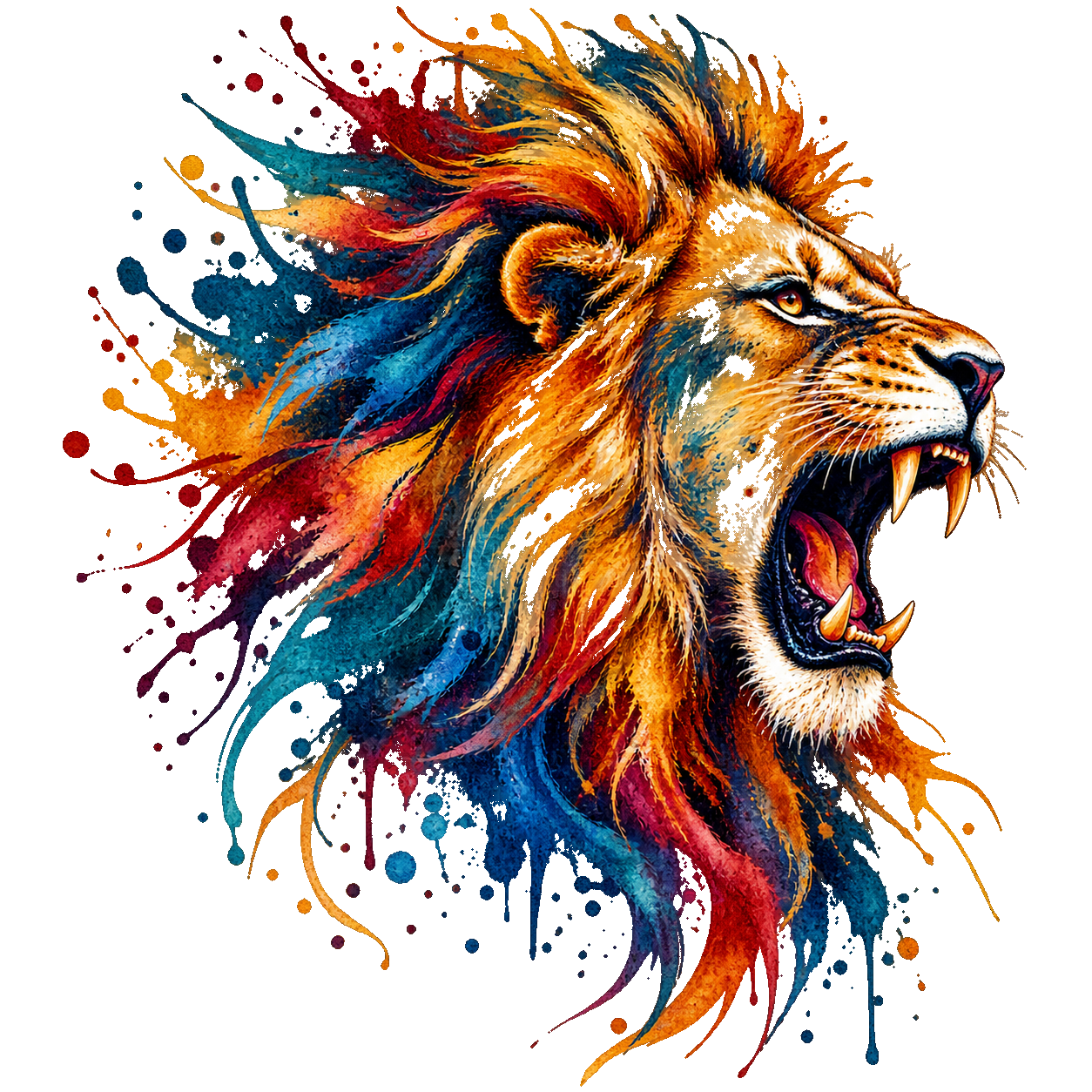 Lion in color