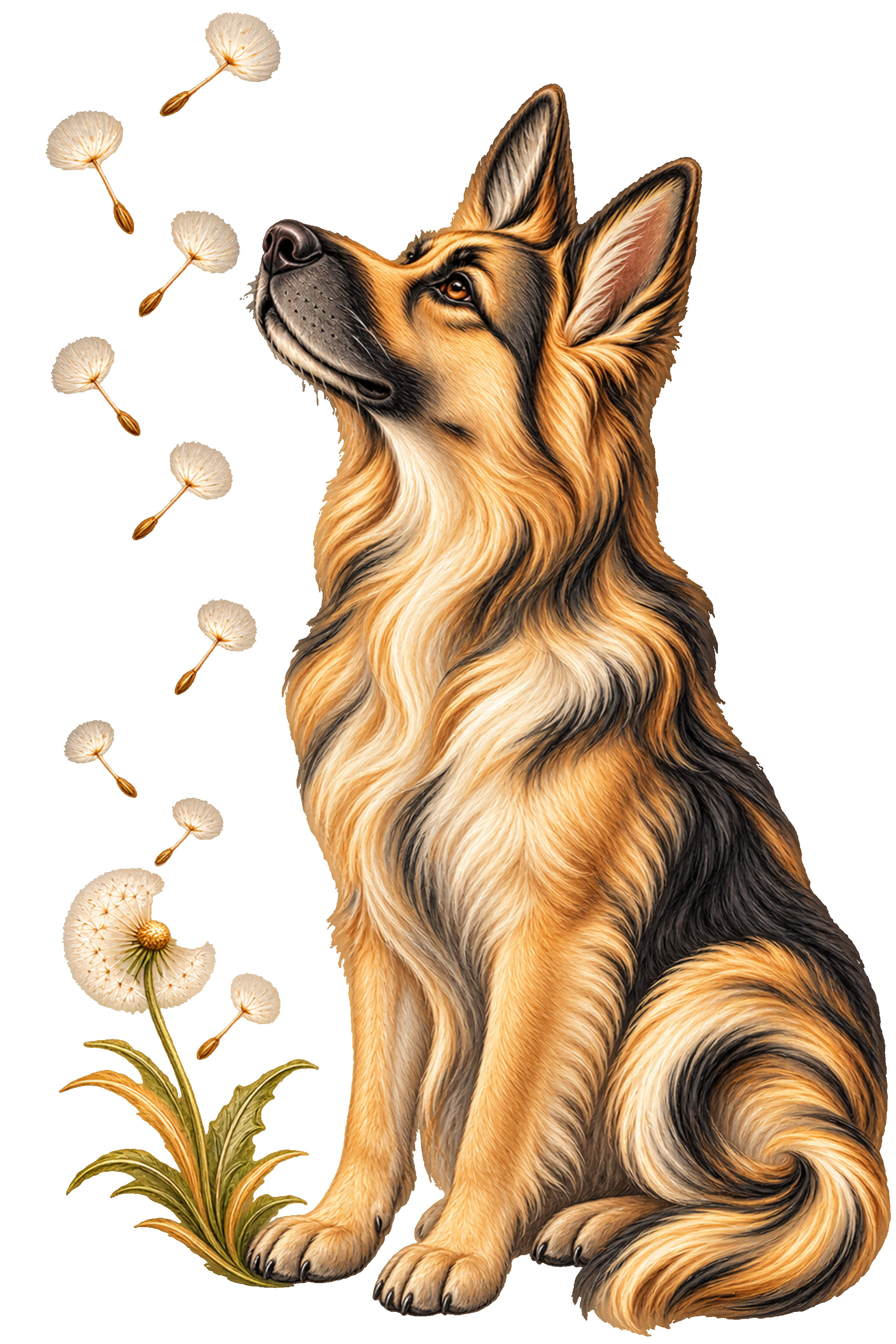 German Sheppard & Dandilion