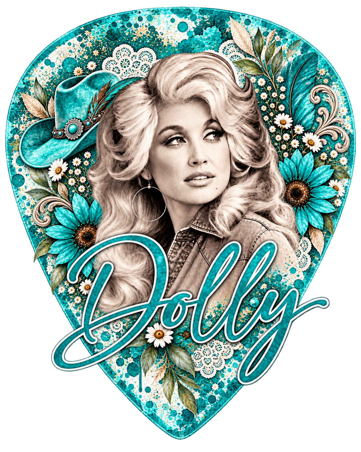 Dolly guitar pick