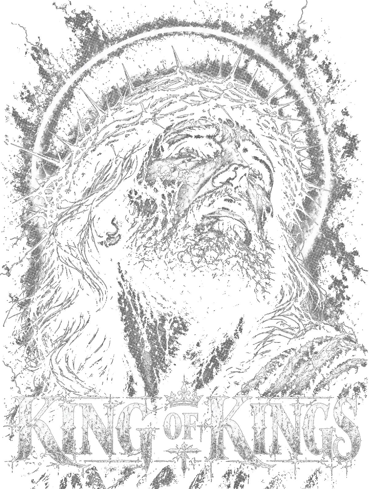 King of Kings Halftone transfer