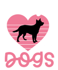 I Love Dogs (dark backround)
