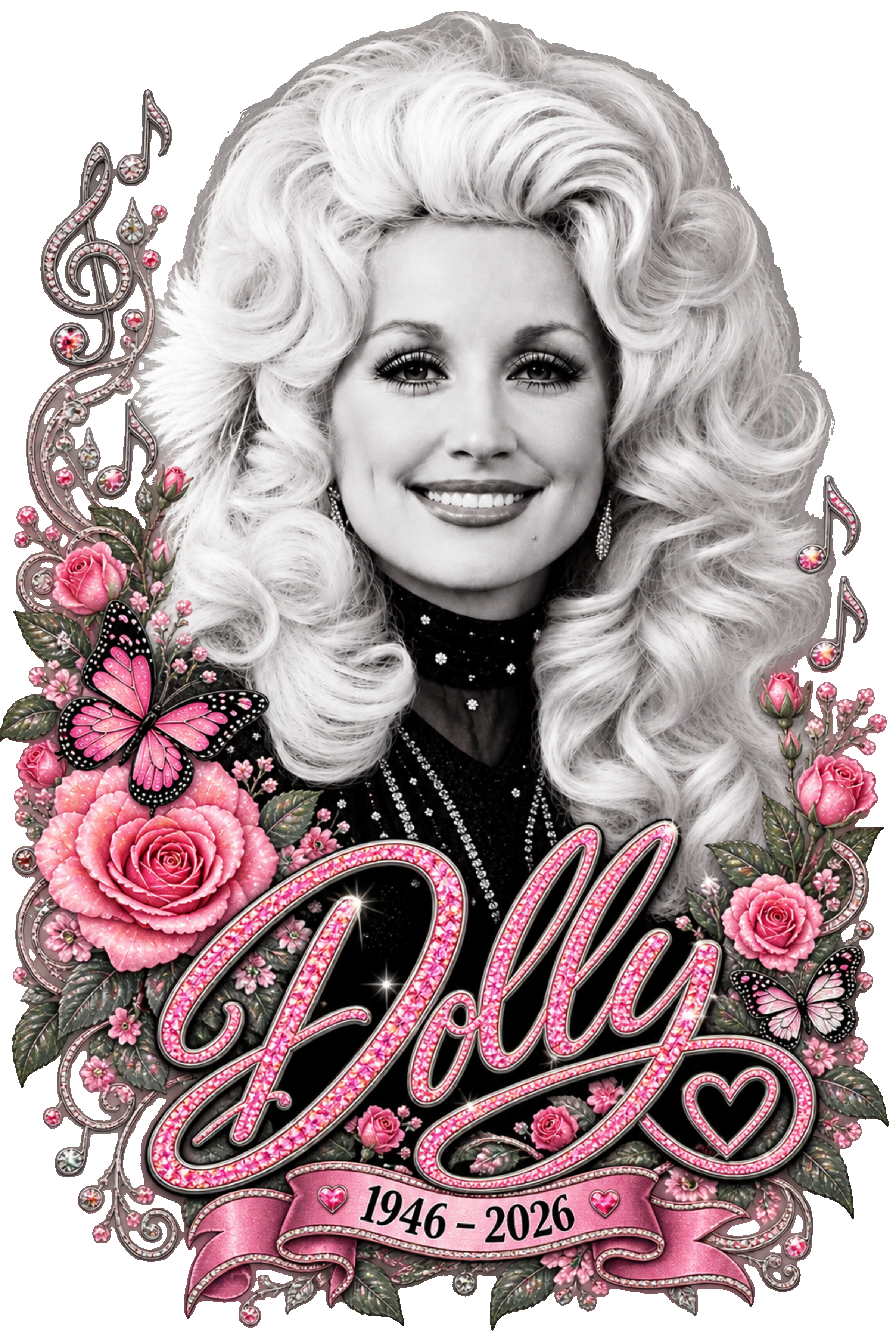 Dolly Parton (tranparent backround