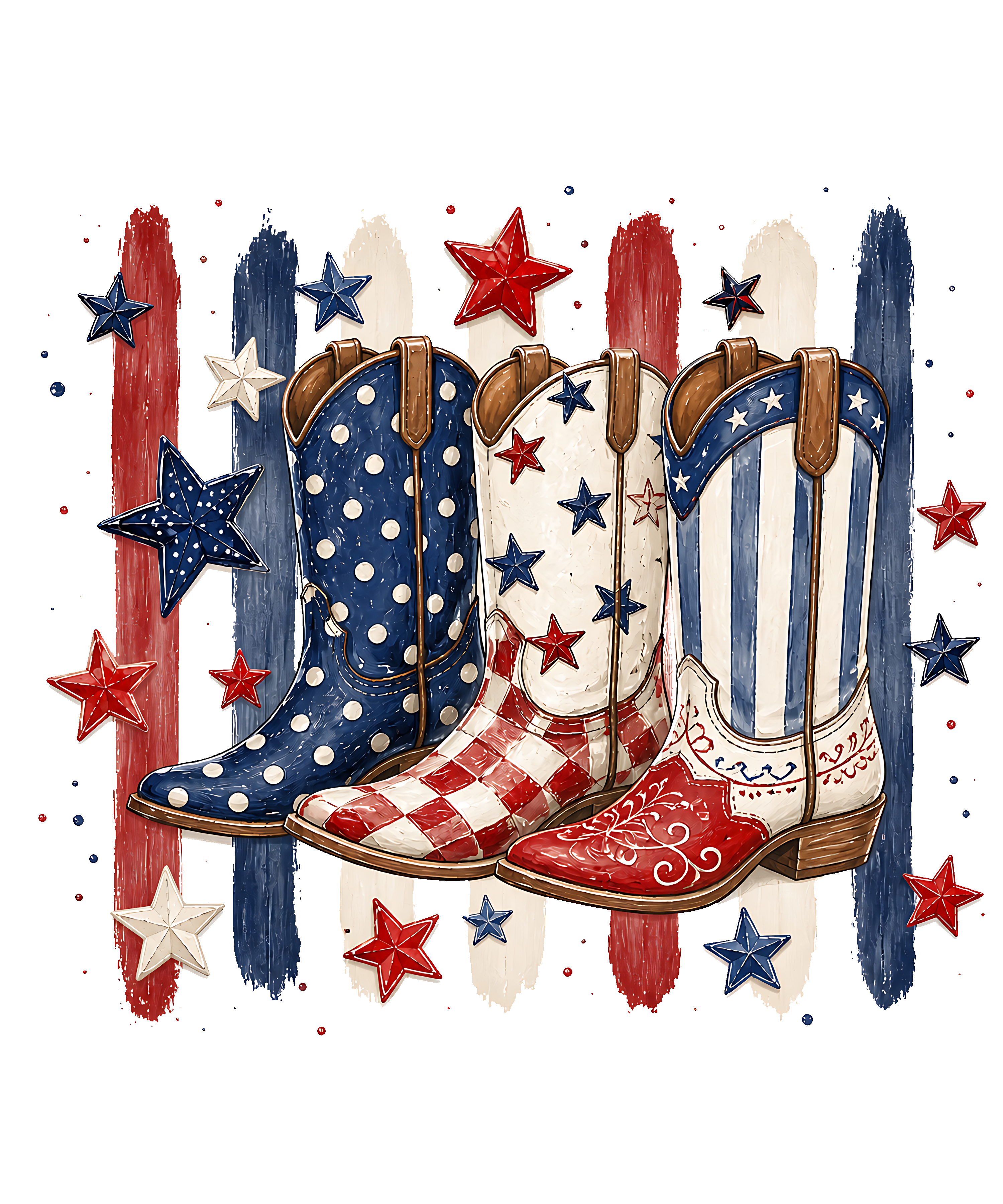 Boots (red, white, blue)