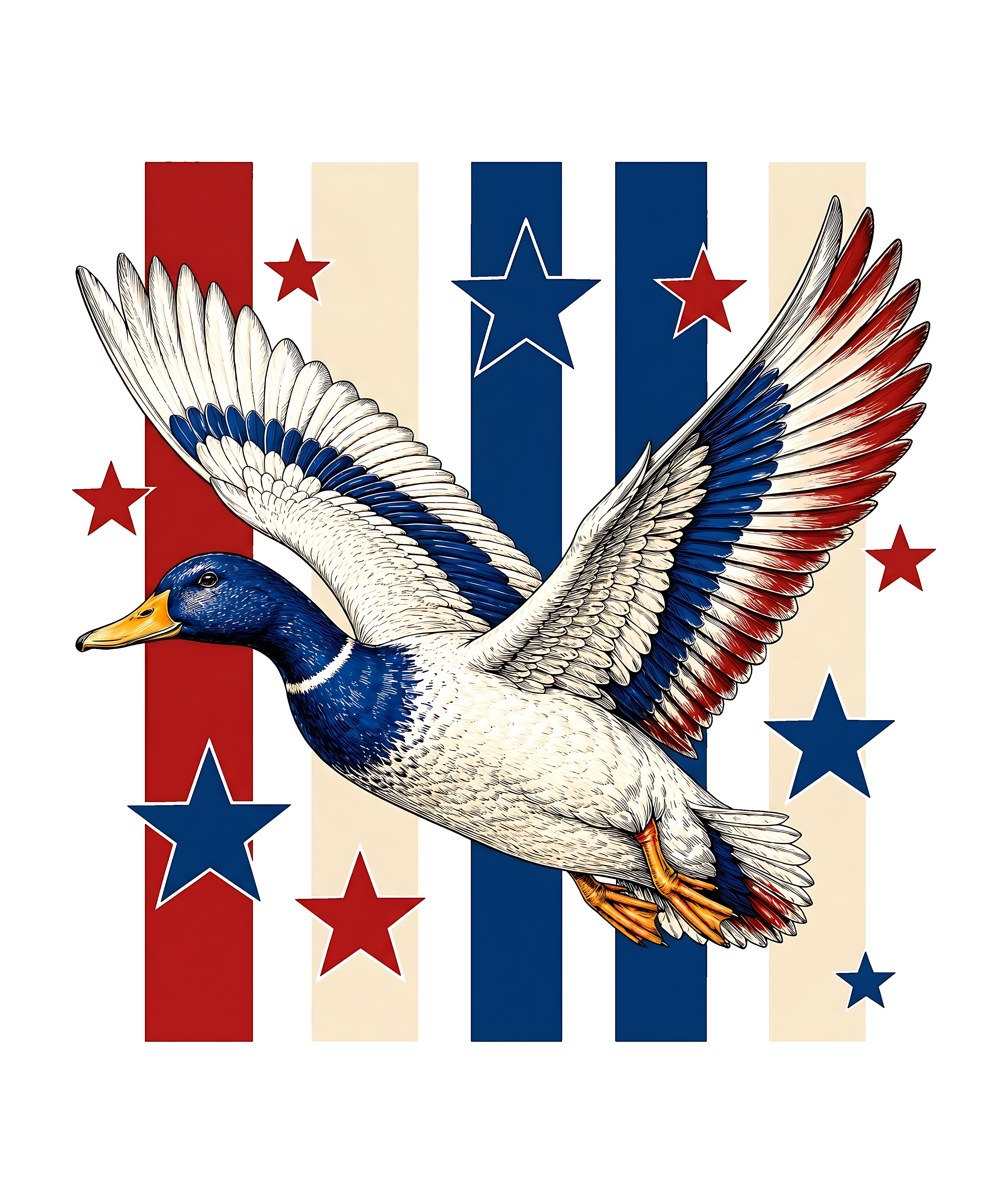 Duck (red, white, blue)