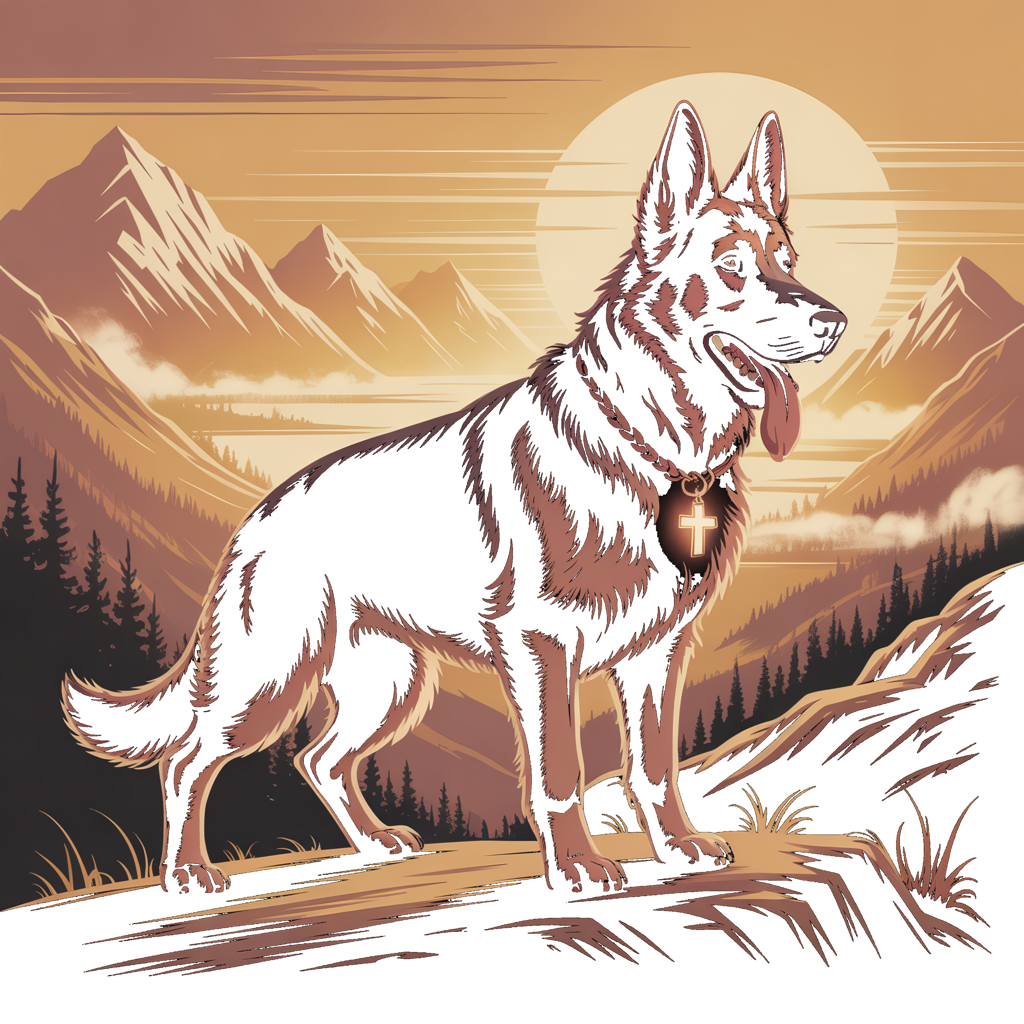 German Sheppard (Blck Knockout)