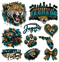 Jacksonville Jaguars Sticker Collage gang sheet
