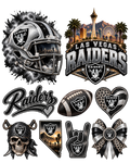 Las Vegas Raiders Sticker Collage gang sheet